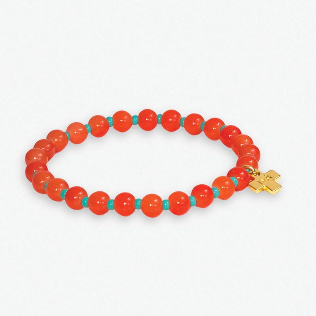 Ink and Alloy Mabel Round Stones Stretch Bracelet