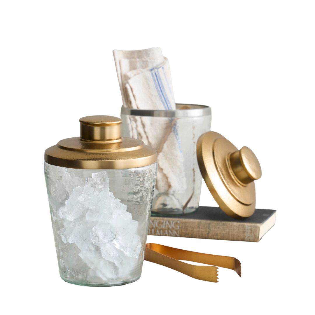 The Collective Pebbled Ice Bucket and Tongs Set