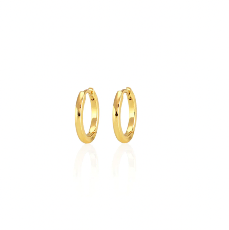 Kris Nations Classic Hinged Huggie Hoop Earrings