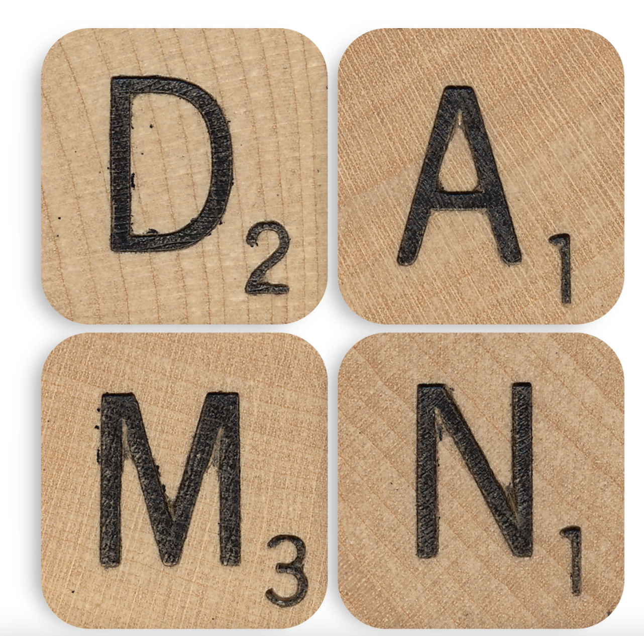 Scrabble Tiles | Set of 4 Coasters