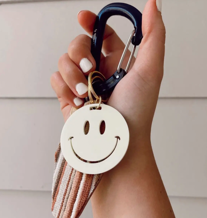 Smiley Face Keychain