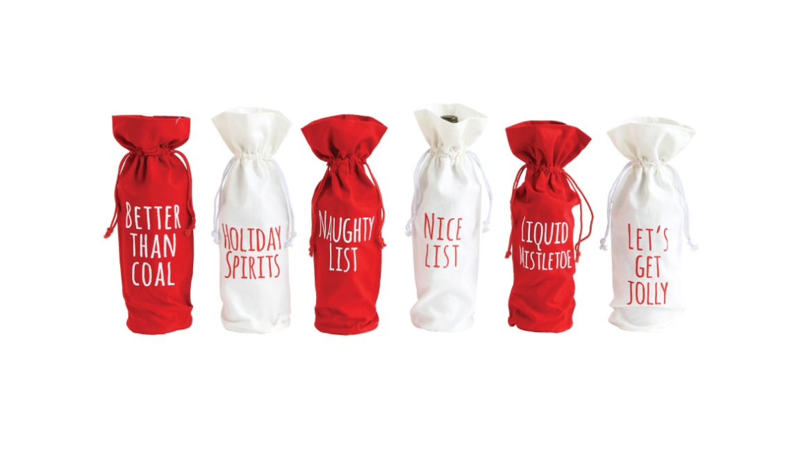 Holiday Fabric Drawstring Bag