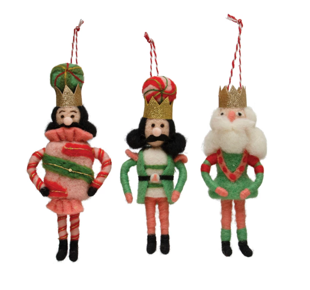 Holiday Felt Nutcracker Ornament
