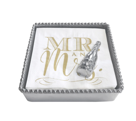 Mariposa Beaded Napkin Box Set