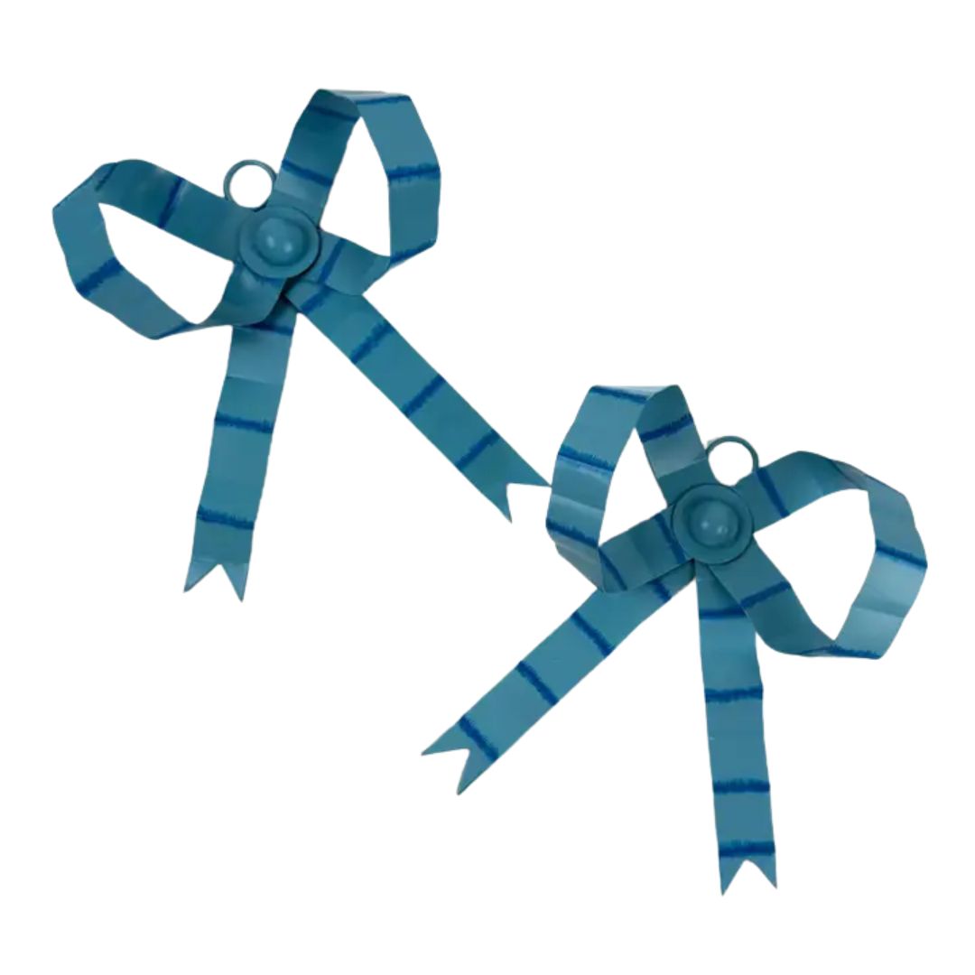 Small Metal Bow Ornaments