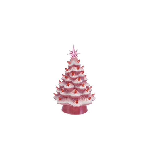 Holiday Ceramic Tree with Bulbs
