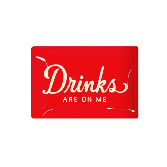 Decoupage Glass Tray 3.5"x5.5"