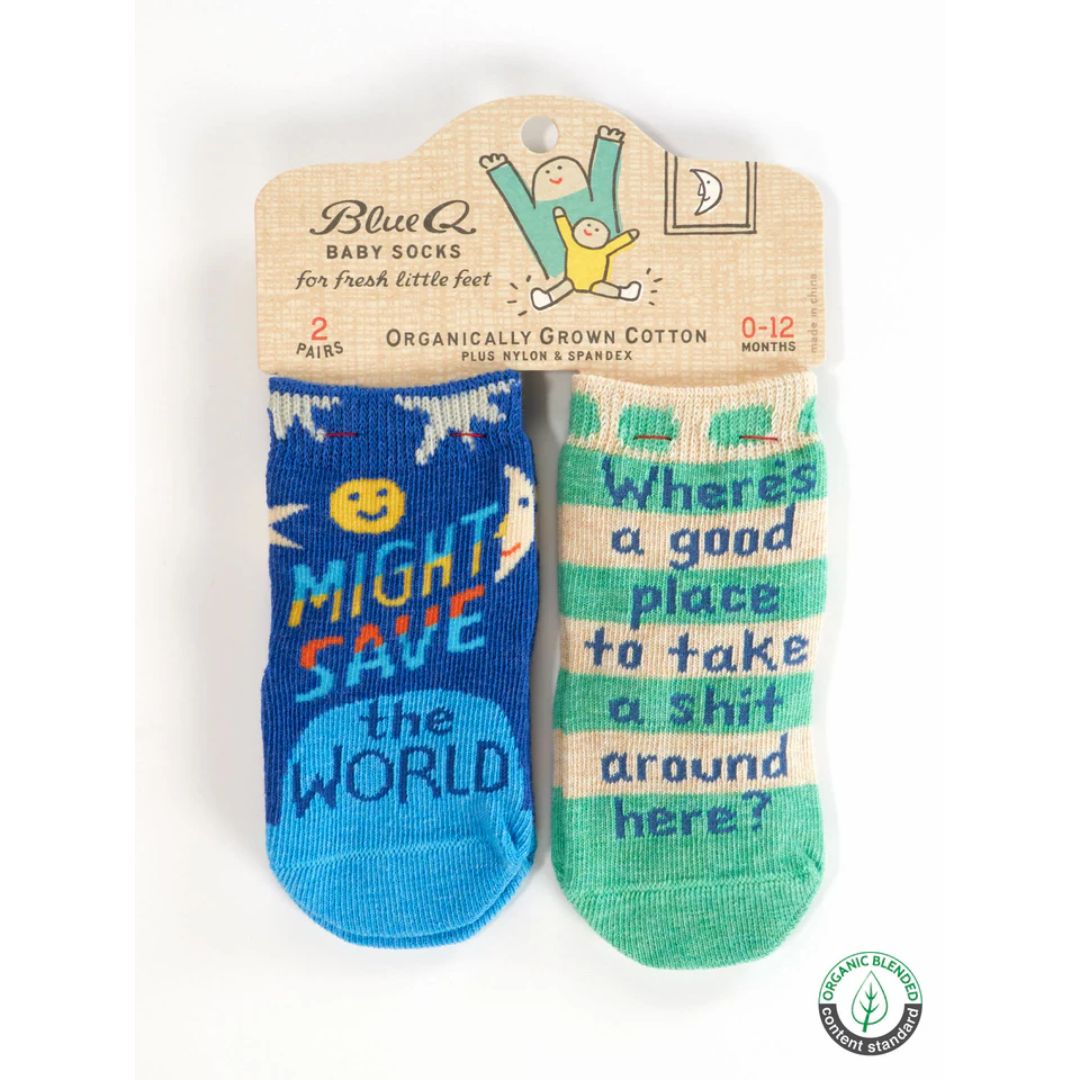 Blue Q Baby Socks