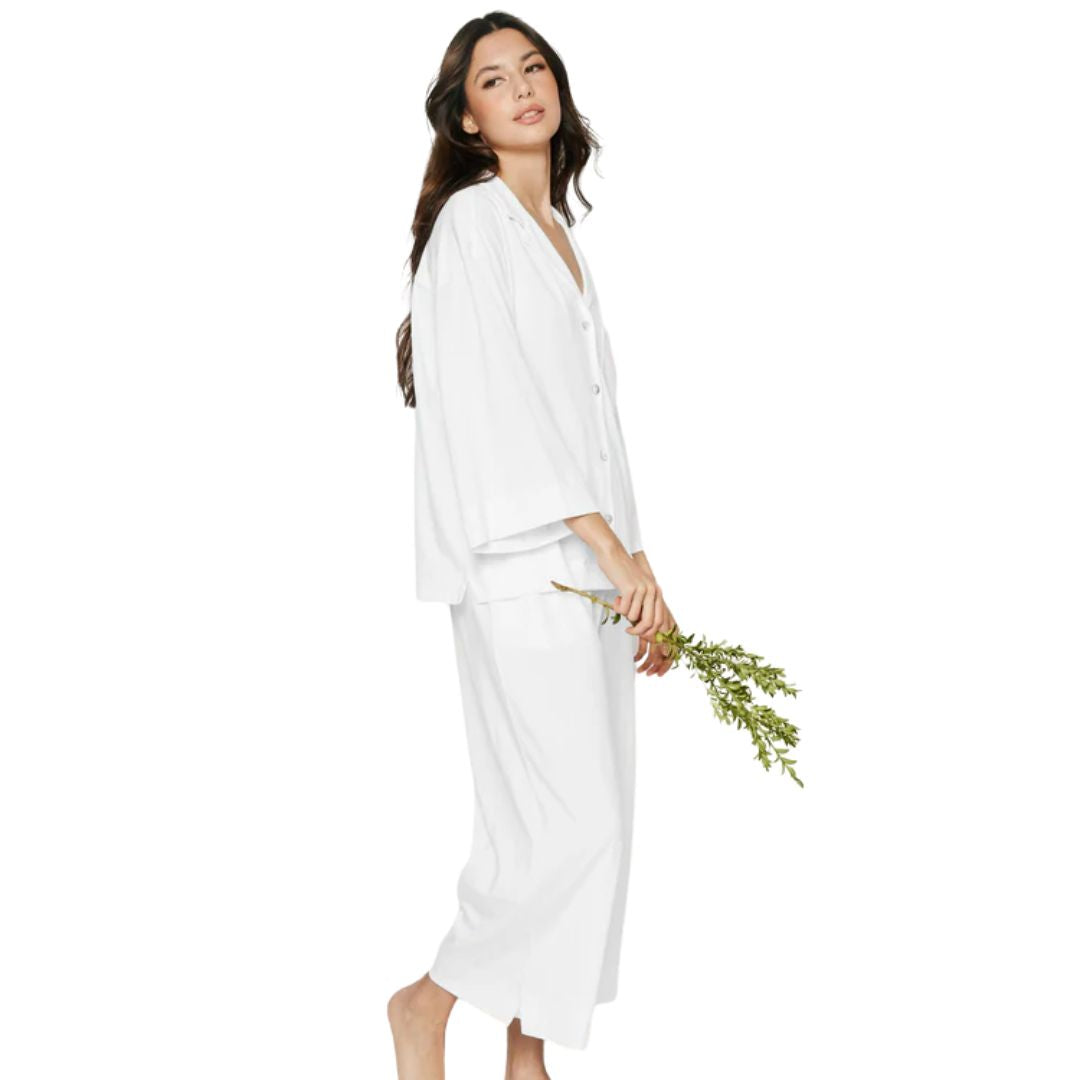 The Olivia Wide Leg Pima Pajama