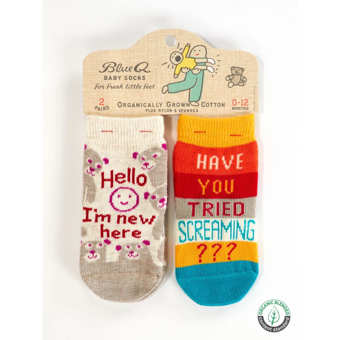 Blue Q Baby Socks
