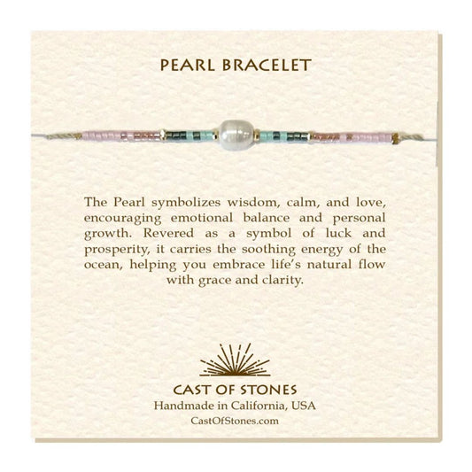 Cast of Stones Pearl Bracelet