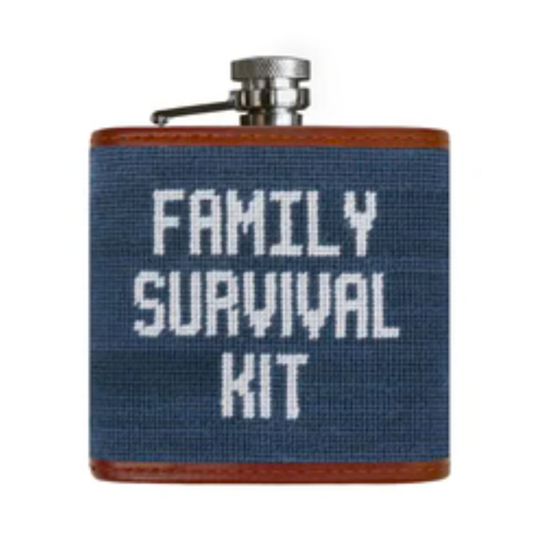 Smathers & Branson Needlepoint Flask