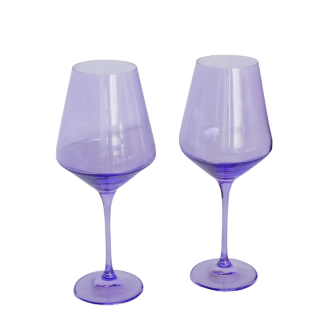 Estelle Colored Wine Stemware Set of 2