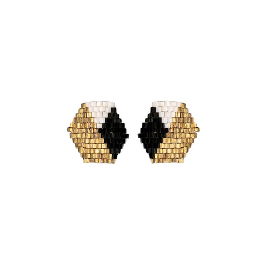 Casey Hexagon Post Earrings