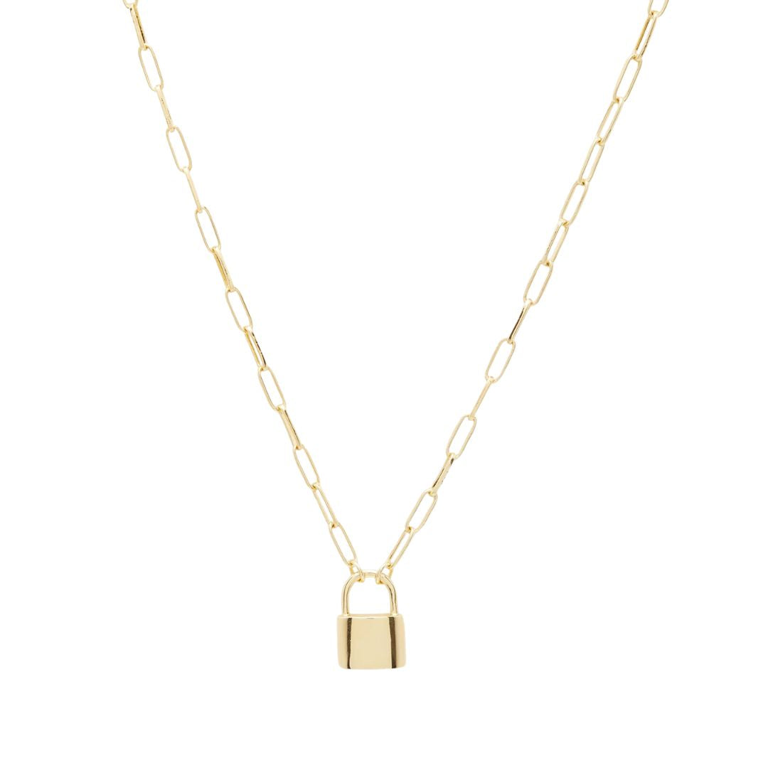 Kara Padlock Charm Necklace