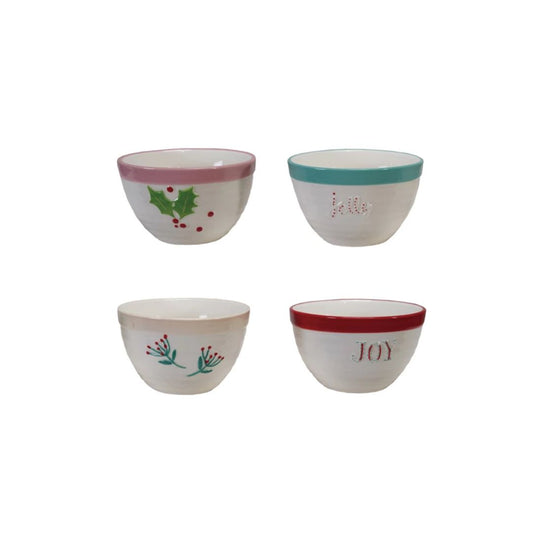 Holiday Bowl with Holiday Word/Botanicals