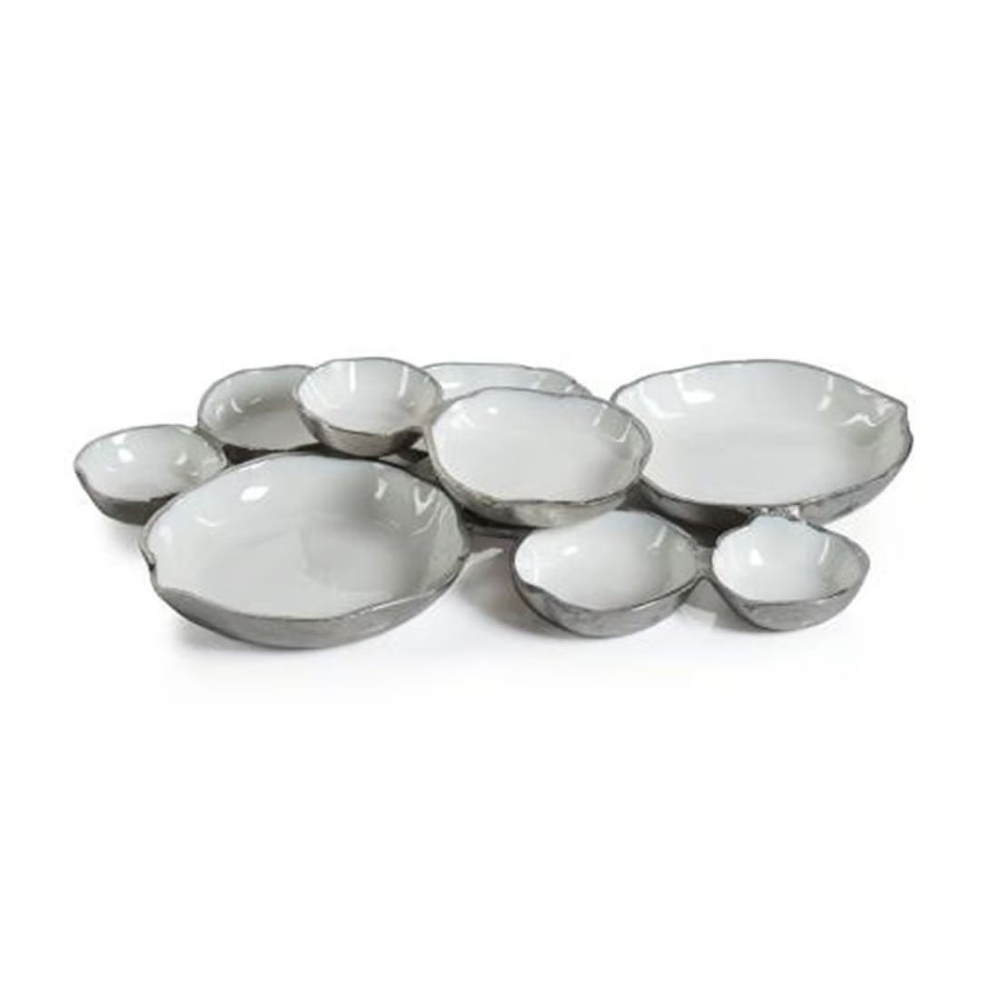 Cluster of 9 Serving Bowls