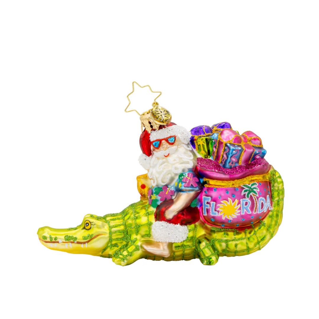 Christopher Radko Sunshine State Gator Ornament