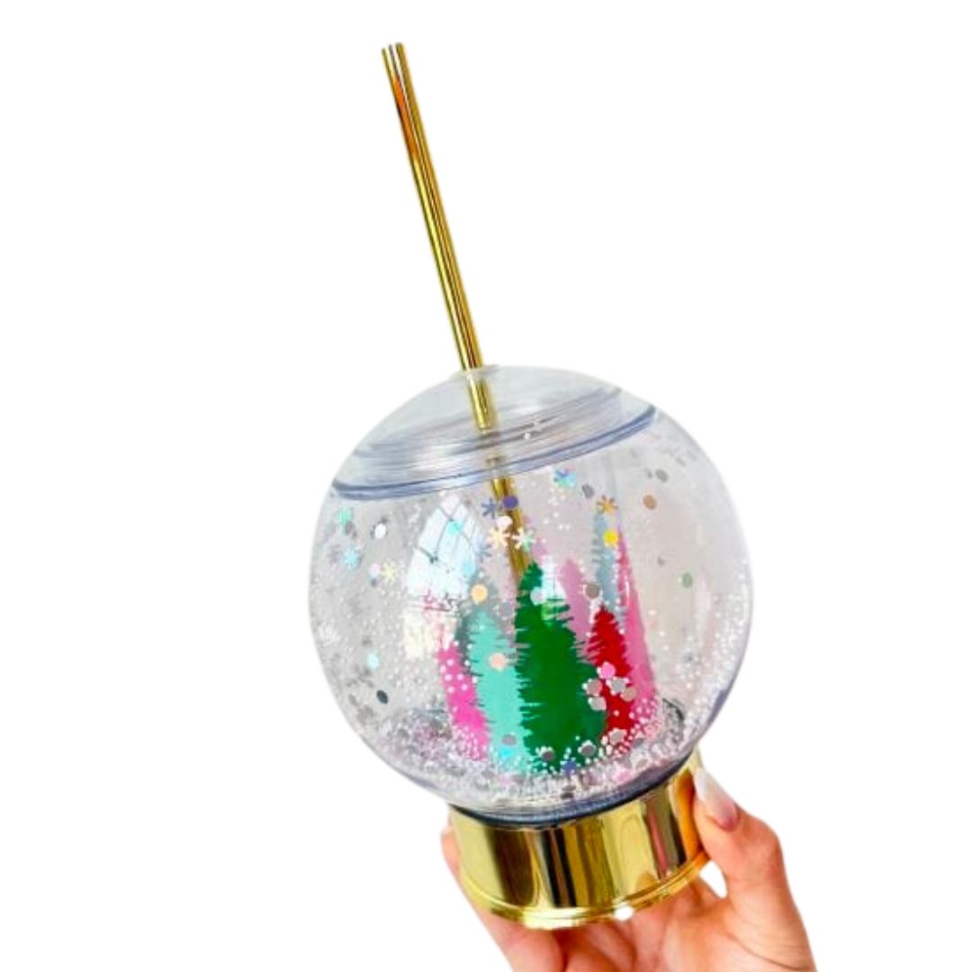Winter Wonderland Snowglobe Novelty Sipper