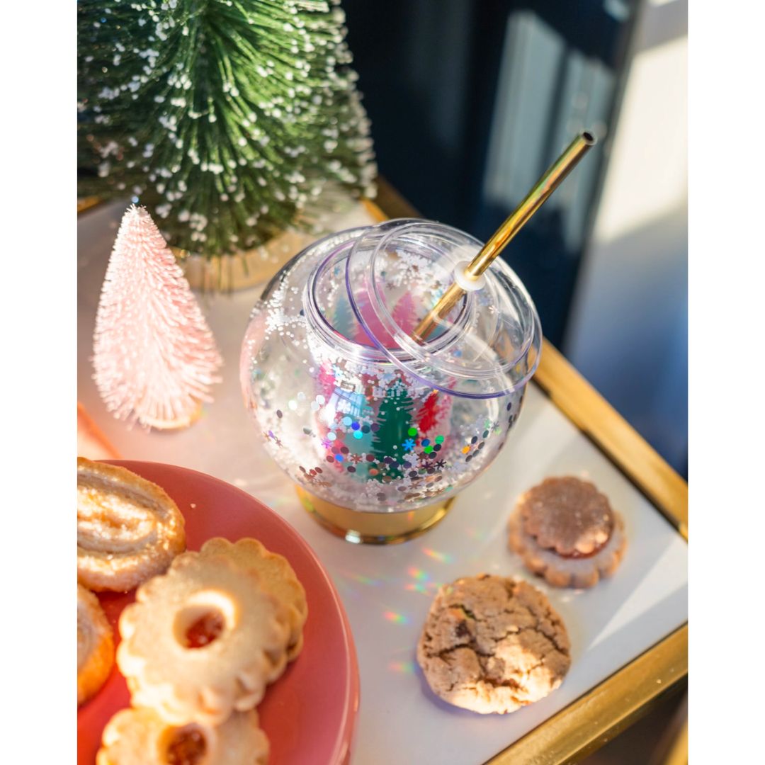 Winter Wonderland Snowglobe Novelty Sipper