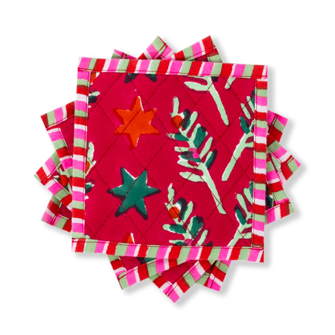 Furbish Holiday Coasters