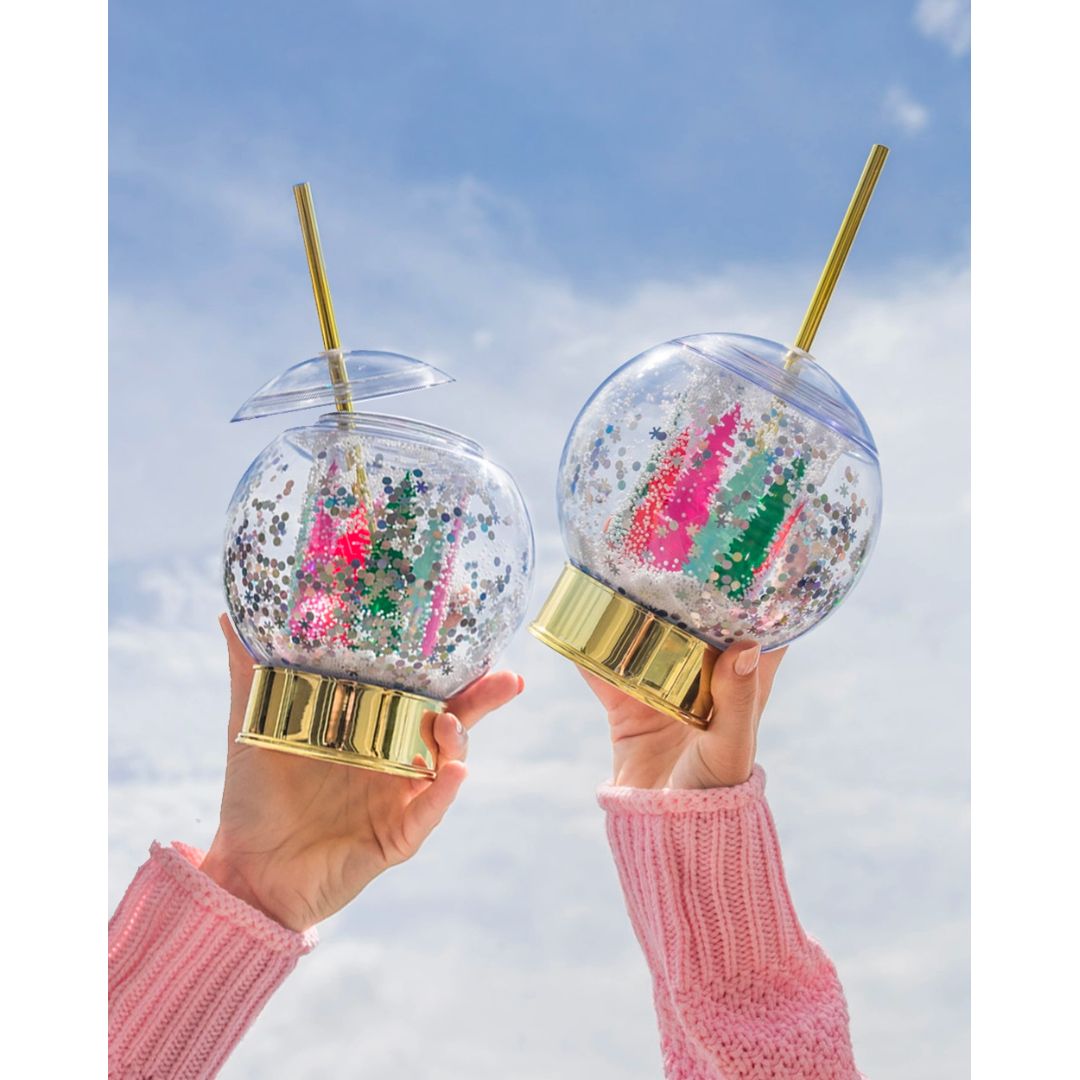 Winter Wonderland Snowglobe Novelty Sipper