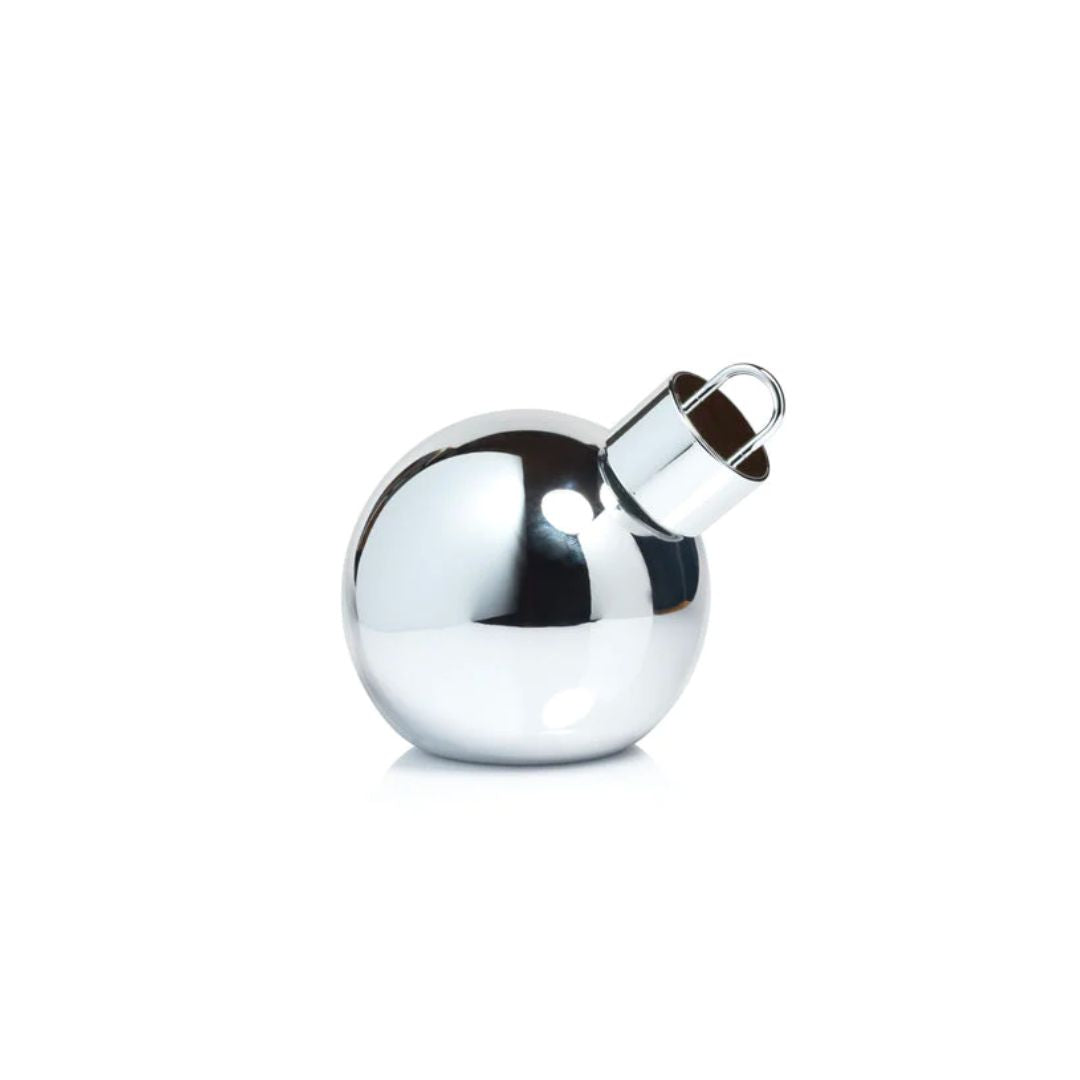 LED Metallic Glass Oversized Ornament Ball