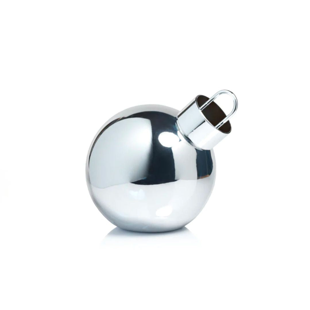 LED Metallic Glass Oversized Ornament Ball