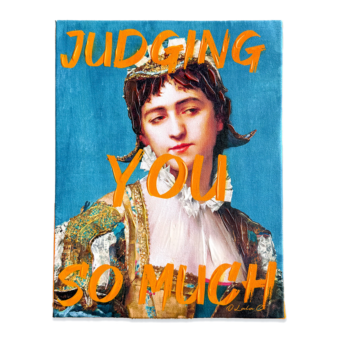 Hand Embellished Wrap Canvas 9 x 12