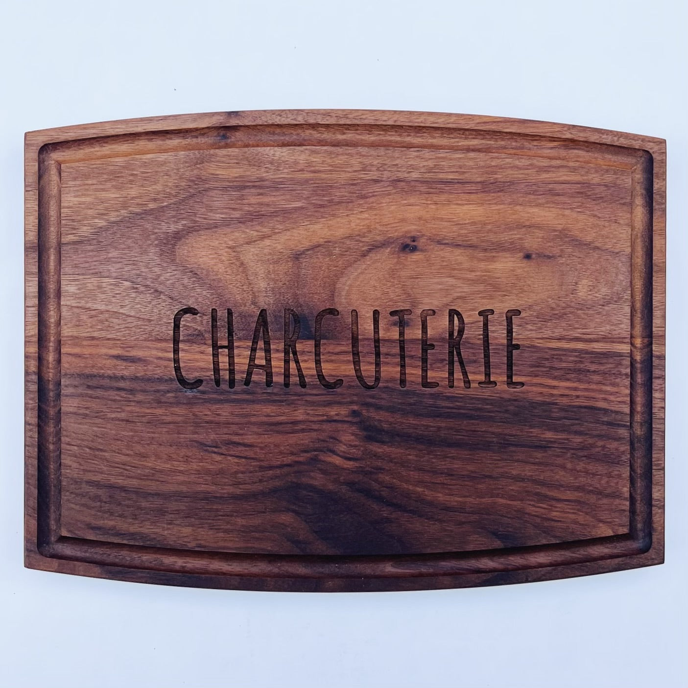 Maple Leaf 12" Arched Rectangle Walnut Board