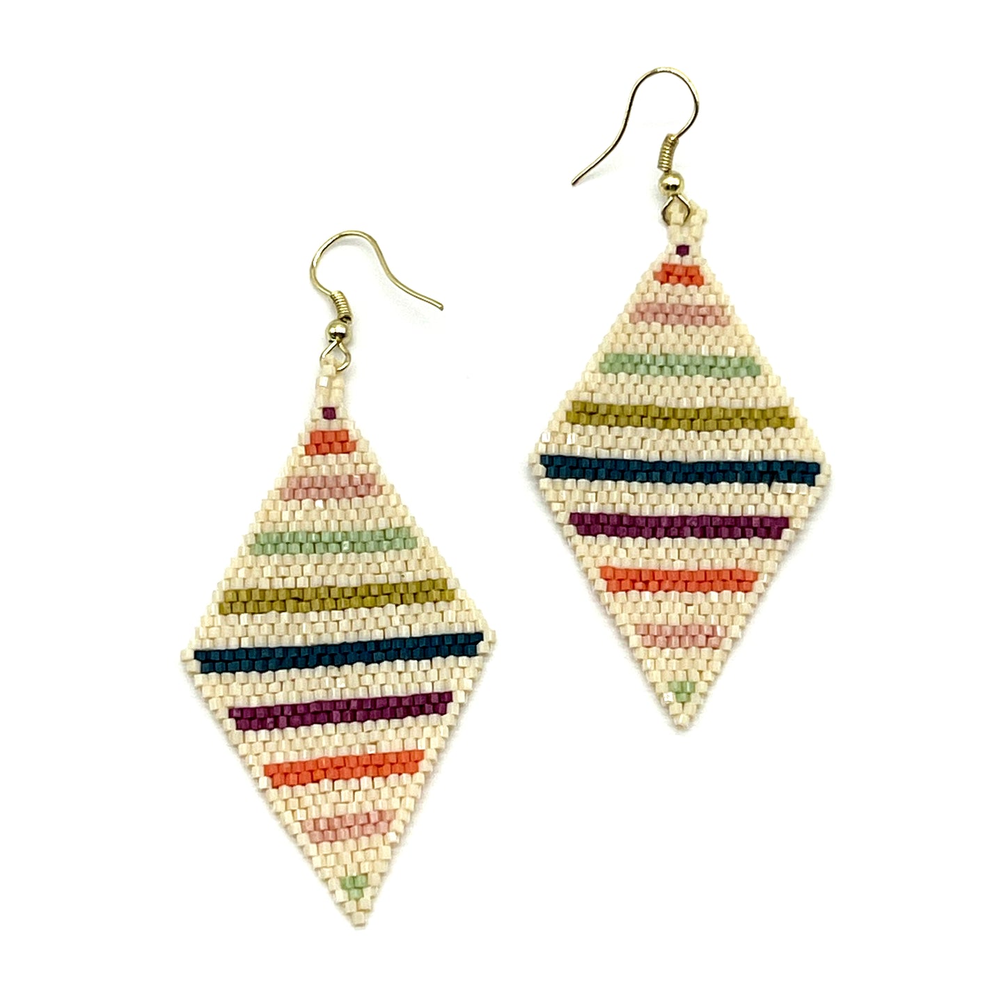 Ink and Alloy Luxe Horizontal Diamond Earrings