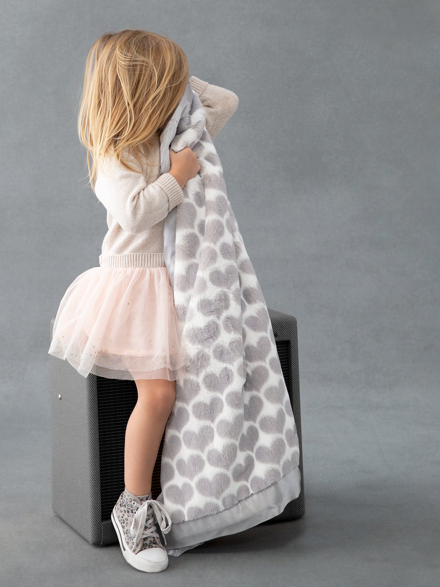 Little Giraffe Heart Army Blanket