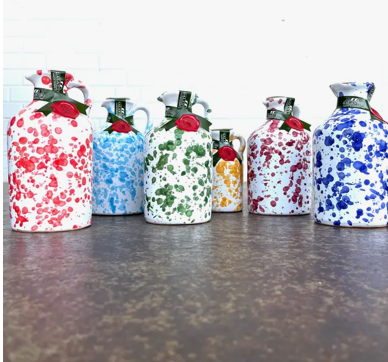Zia Pia Extra Virgin Olive Oil in Hand Painted Ceramic (Small)