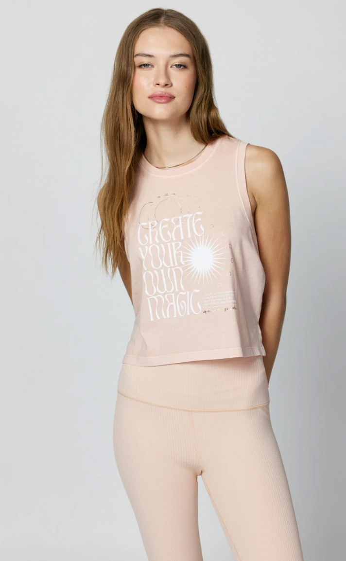 Spiritual Gangster Create Magic Box Crop Tank