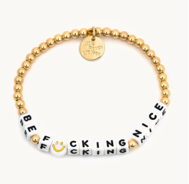 Little Words Project Waterproof Gold Bracelet