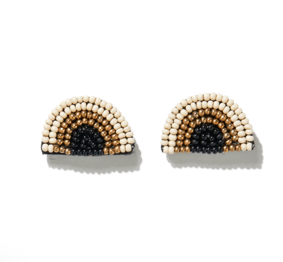 Ink and Alloy Sophia Rainbow Beaded Post Earrings
