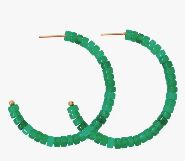 Beaded Candy Hoops