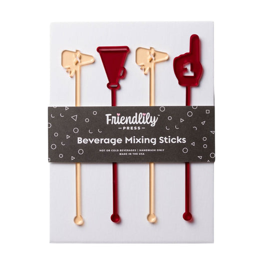 Friendlily Press Collegiate Drink Stirrers