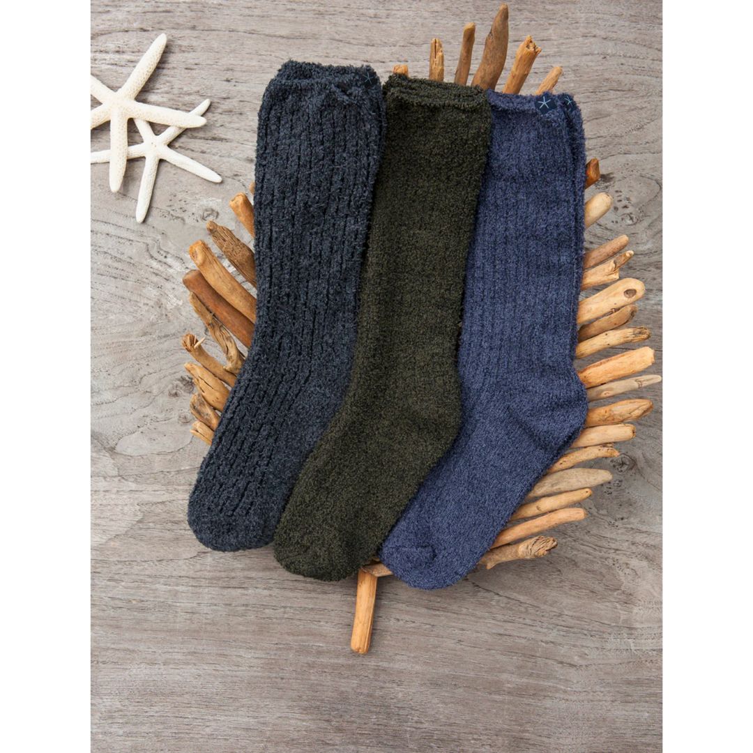 Barefoot Dreams CozyChic® Men's Ribbed Socks