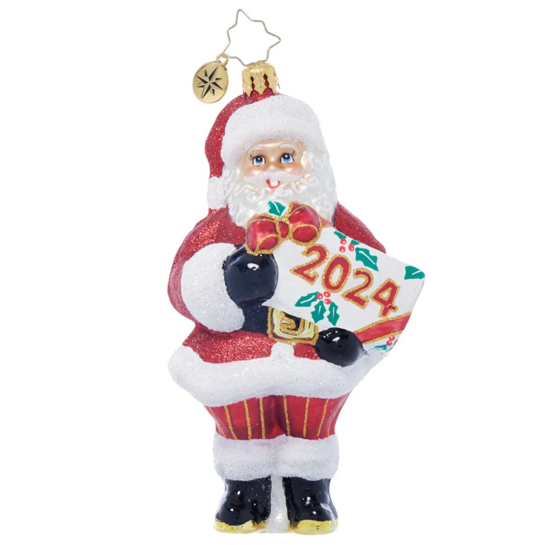 Christopher Radko Santa's Special Gift 2024 Ornament