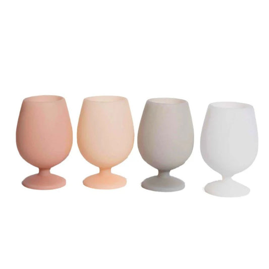 Silicone Unbreakable Wine Glasses Set of 4