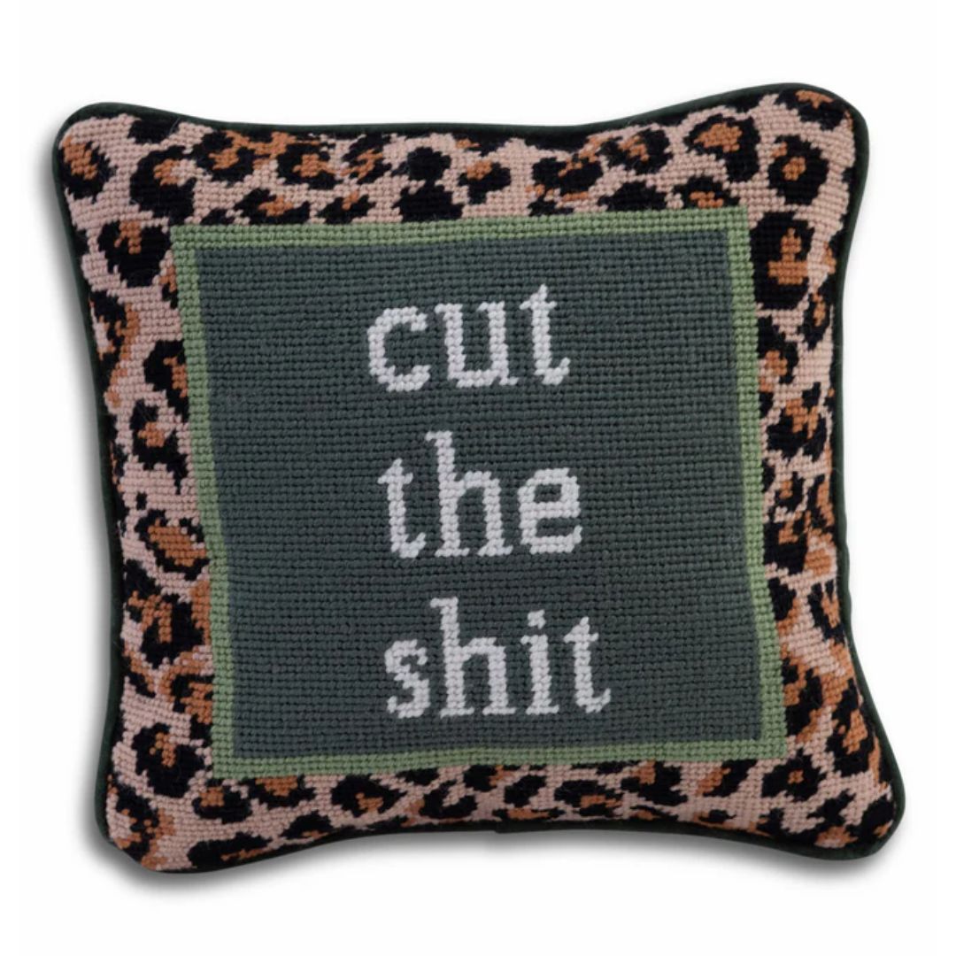 Furbish Needlepoint Pillow