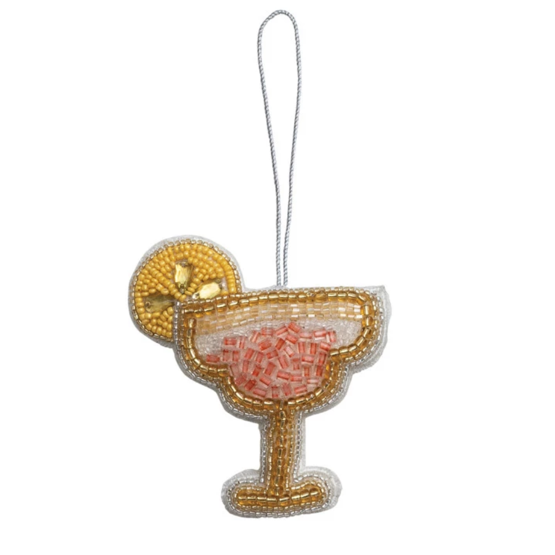 Beaded Fabric Cocktail Ornaments