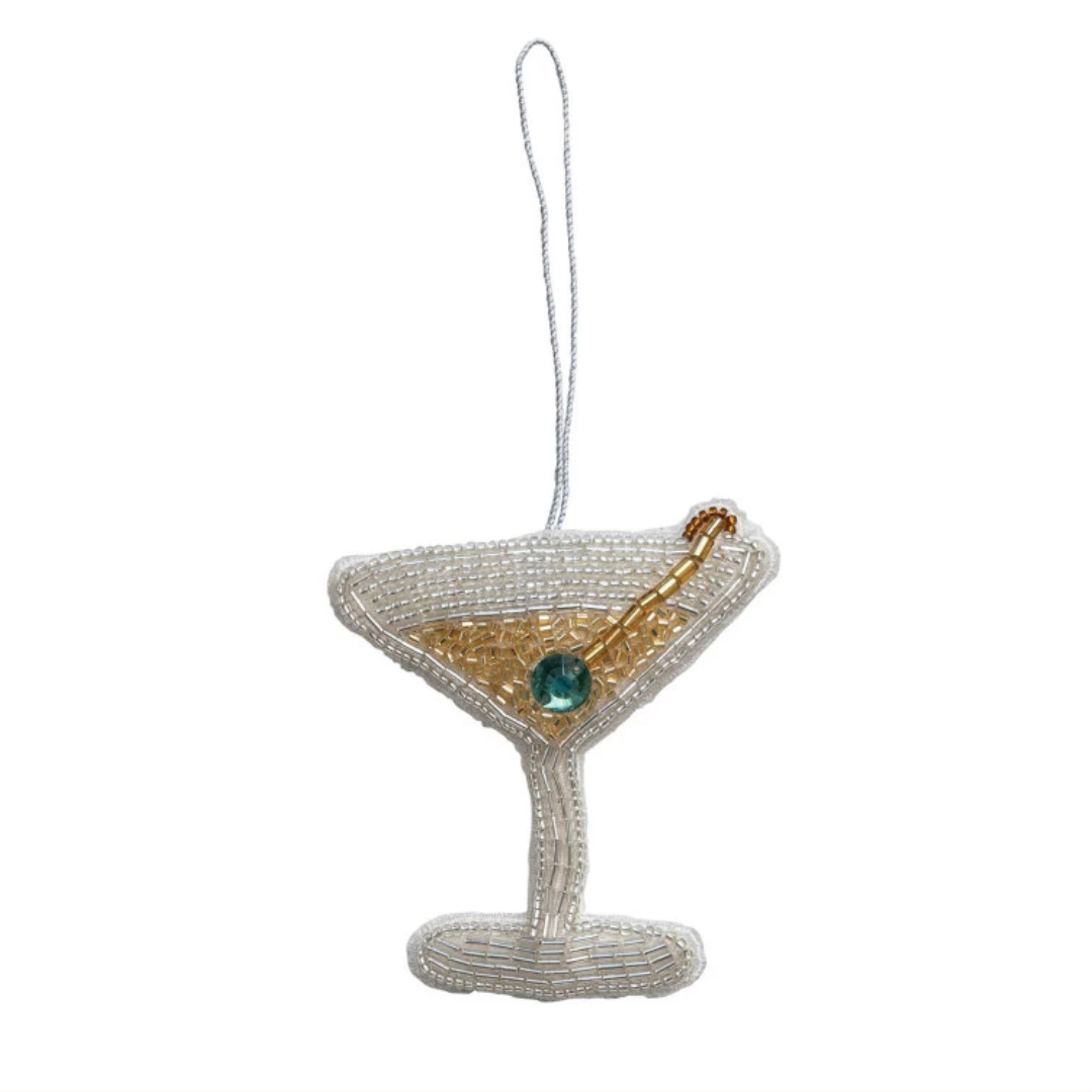 Beaded Fabric Cocktail Ornaments