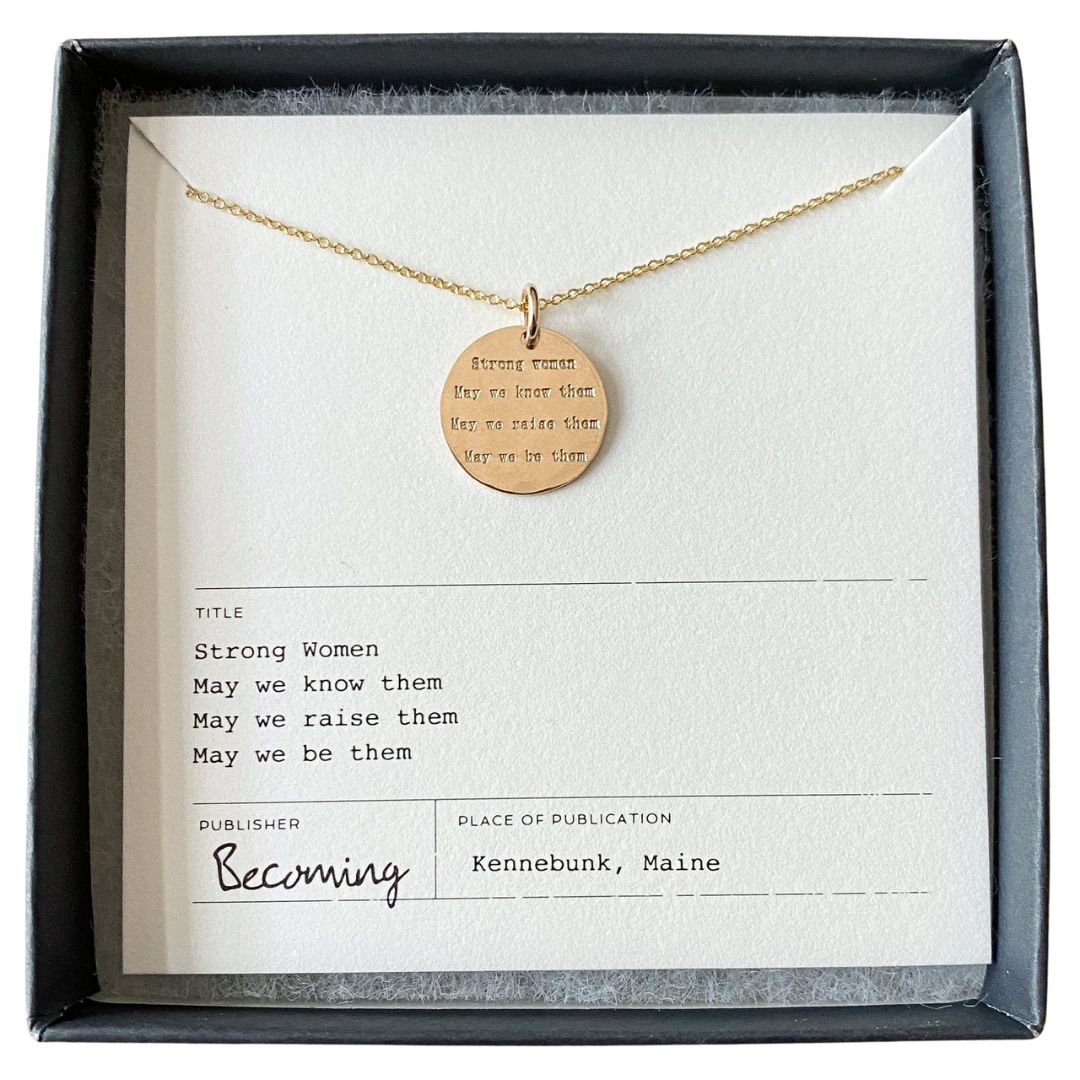 Becoming Strong Women Necklace