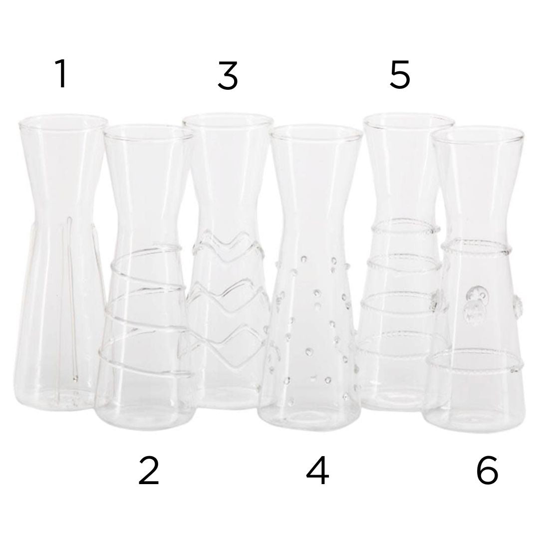 Assorted Design Glass Carafes