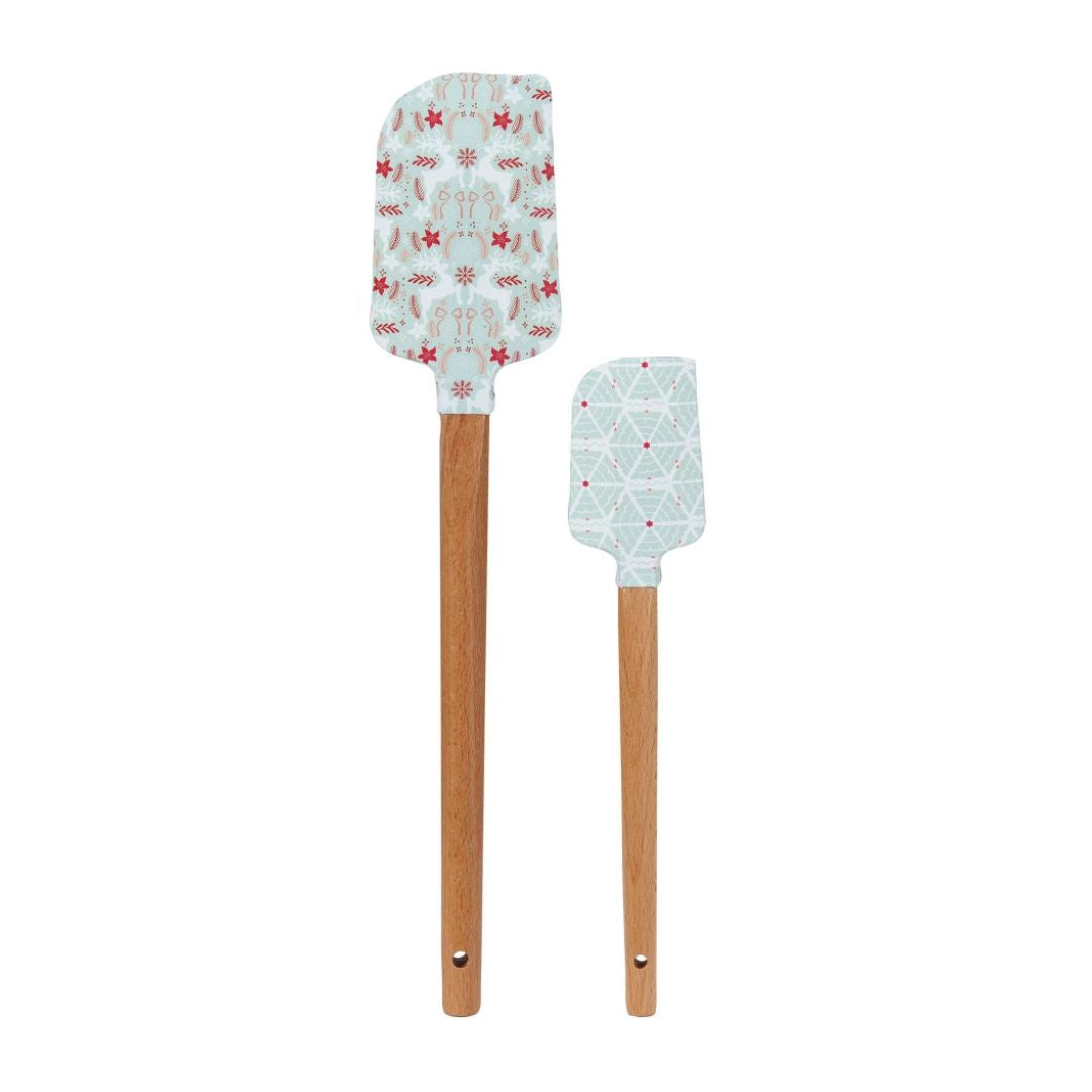 Holiday Silicone & Wood Spatulas