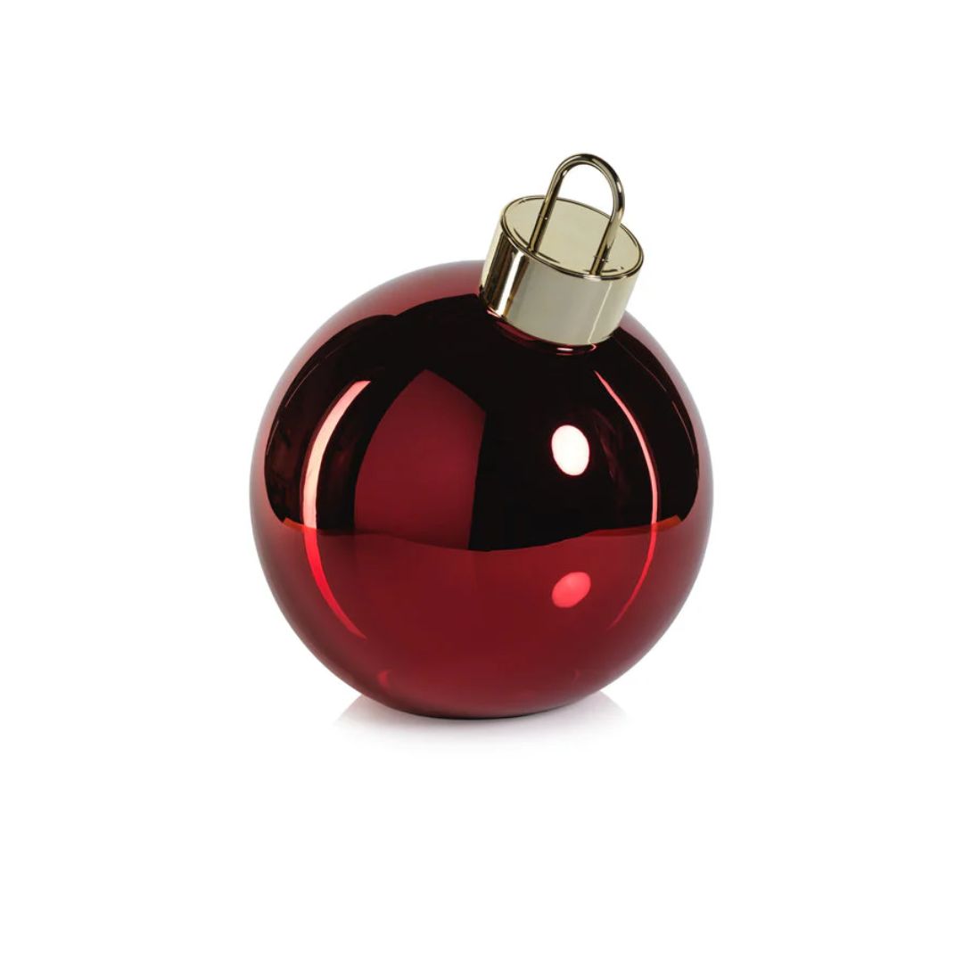 LED Metallic Glass Oversized Ornament Ball