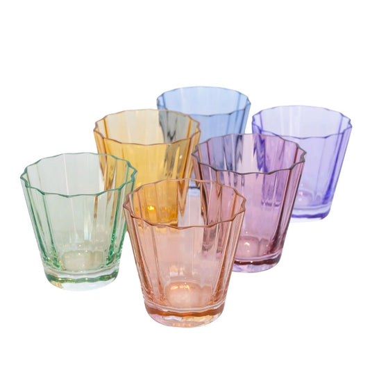 Estelle Colored Sunday Low Balls Set of 6