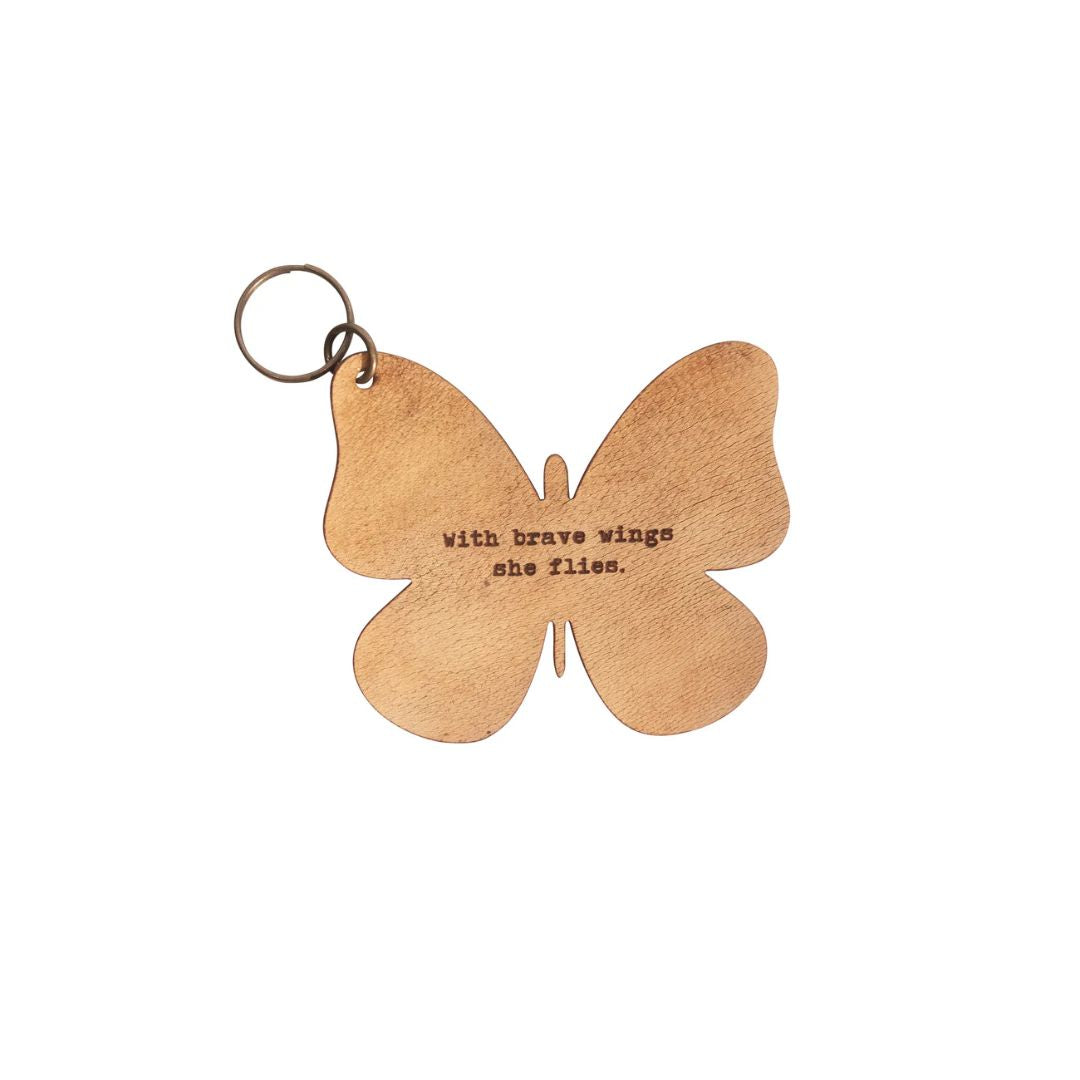 Sugarboo Leather Butterfly Keychains